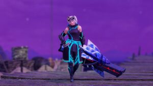 【画像】モンハンでもサイバーパンク系重ね着いけるぞ!!!!